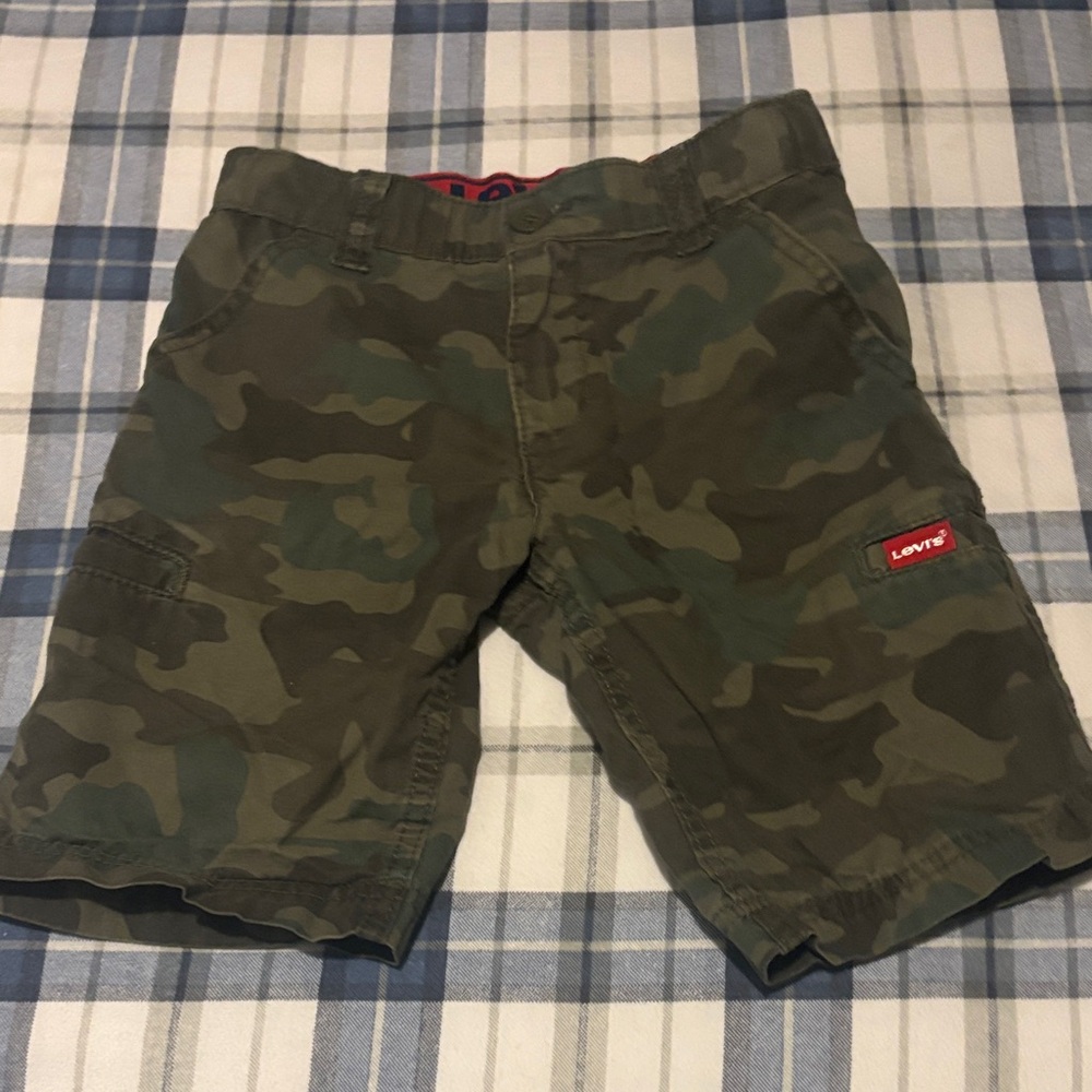 Levi's kids Green Camouflage Cargo Shorts